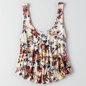 American Eagle Soft & Sexy Floral Swing Tank